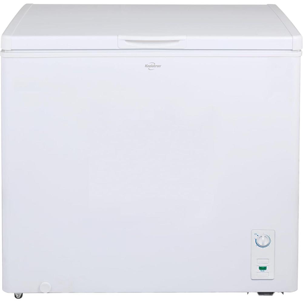 imageKoolatron Deep Freezer  Chest Freezer 1 Wire Basket Garage Ready Meat Storage Front Drain Congelador For Home Apartment Basement Dorm Cottage Manual Defrost Stand Up 70 Cubic Feet White