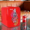 imageCoca Cola Love 1971 Series Portable 6 Can Thermoelectric Mini Fridge CoolerWarmer 4 L42 Quarts Capacity 12V DC110V AC for home dorm car Bedroom beverages snacks skincare cosmetics