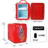 imageCoca Cola Love 1971 Series Portable 6 Can Thermoelectric Mini Fridge CoolerWarmer 4 L42 Quarts Capacity 12V DC110V AC for home dorm car Bedroom beverages snacks skincare cosmetics