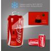 imageCoca Cola Mini Fridge  12 Can Refrigerator for Bedroom Office Portable Table Top Beverage Cooler 12V 110V Refrigerador for Drink Soda Wine Use in Car Dorm Outdoor