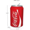 imageCoca Cola Mini Fridge  12 Can Refrigerator for Bedroom Office Portable Table Top Beverage Cooler 12V 110V Refrigerador for Drink Soda Wine Use in Car Dorm Outdoor