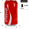imageCoca Cola Mini Fridge  8 Can Refrigerator for Bedroom Office Portable Table Top Beverage Cooler 12V 110V Refrigerador For Drinks Soda Wines Use In Car Dorm Outdoor Patio