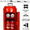 imageCoca Cola Mini Fridge  8 Can Refrigerator for Bedroom Office Portable Table Top Beverage Cooler 12V 110V Refrigerador For Drinks Soda Wines Use In Car Dorm Outdoor Patio