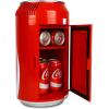 imageCoca Cola Mini Fridge  8 Can Refrigerator for Bedroom Office Portable Table Top Beverage Cooler 12V 110V Refrigerador For Drinks Soda Wines Use In Car Dorm Outdoor Patio