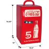 imageCoca Cola Mini Fridge  Refrigerator for Bedroom Office Portable Table Top Beverage Cooler 12V 110V Refrigerador For Drink Soda Wine Use In Car Dorm Outdoor Patio18 Can