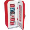 imageCoca Cola Mini Fridge  Refrigerator for Bedroom Office Portable Table Top Beverage Cooler 12V 110V Refrigerador For Drinks Soda Wines Use In Car Dorm Outdoor 10 Can