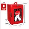 imageCoca Cola Mini Fridge  Refrigerator for Bedroom Office Portable Table Top Beverage Cooler 12V 110V Refrigerador For Drinks Soda Wines Use In Car Outdoor Patio 28 Can