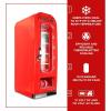 imageCocaCola Exclusive New Retro Mini Fridge Vending Machine Style 10 Can 12V DC110V AC with tall window display for home dorm office games room