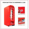imageCocaCola Exclusive New Retro Mini Fridge Vending Machine Style 10 Can 12V DC110V AC with tall window display for home dorm office games room