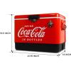 imageCocaCola Ice Chest Cooler  Portable Ice Bucket with Bottle Opener Vintage Style Insulated for Camping Beach Picnic RV BBQs Tailgating Fishing Stainless Steel 85 Can Ice Box 51L 54 qt