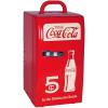 imageCocaCola Retro 18 Can Mini Fridge w 12V DC and 110V AC Cords 22L 23 qt Portable Cooler Red Travel Fridge for Drinks Snacks Lunch Home Office Dorm Room RV
