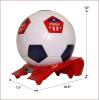 imageCocaCola Soccer Ball Mini Fridge 5 Can Beverage Cooler with Hidden Opening White Red Black Unique Accessory for Den Games Room ManCave Dorm Sports Fans Students