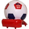 imageCocaCola Soccer Ball Mini Fridge 5 Can Beverage Cooler with Hidden Opening White Red Black Unique Accessory for Den Games Room ManCave Dorm Sports Fans Students