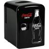 imageCoke Zero Mini Fridge  6 Can Refrigerator for Bedroom Office Portable Table Top Beverage Cooler 12V 110V Refrigerador For Drinks Soda Wine Use In Car Dorm Outdoor Patio