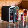 imageCoke Zero Mini Fridge  6 Can Refrigerator for Bedroom Office Portable Table Top Beverage Cooler 12V 110V Refrigerador For Drinks Soda Wine Use In Car Dorm Outdoor Patio