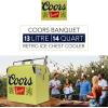 imageCoors Banquet Retro Ice Chest Cooler  Portable Ice Bucket with Bottle Opener Vintage Style Insulated for Camping Beach Picnic RV BBQs Tailgating Fishing 18 Can 14 qt 13L