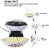 imageCoors Light Hot Air Popcorn Maker Football Shaped Air Popper with Serving Bowl Kernel Measuring Cup Butter Melter Makes Healthy Snacks with No Oil or Microwave for Movie Nights and Sports Fans