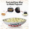 imageCoors Light Hot Air Popcorn Maker Football Shaped Air Popper with Serving Bowl Kernel Measuring Cup Butter Melter Makes Healthy Snacks with No Oil or Microwave for Movie Nights and Sports Fans