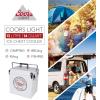 imageCoors Light Ice Chest Cooler  Portable Ice Bucket with Bottle Opener Vintage Style Insulated for Camping Beach Picnic RV BBQs Tailgating Fishing SteelBelted 18 Can Ice Box 13L 14 qt