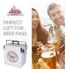 imageCoors Light Ice Chest Cooler  Portable Ice Bucket with Bottle Opener Vintage Style Insulated for Camping Beach Picnic RV BBQs Tailgating Fishing SteelBelted 18 Can Ice Box 13L 14 qt