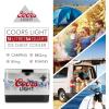imageCoors Light Retro Ice Chest Beverage Cooler with Bottle Opener 51L 54 qt 85 Can SteelBelted Portable Cooler White and Black for Camping Beach RV BBQs Tailgating Fishing