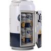 imageCorona 8 Can Portable Mini Fridge w 12V DC and 110V AC Cords 54L 57 qt Beer Can Shaped Personal Cooler White Travel Fridge for Beer Snacks Lunch Drinks Home Office Bar Dorm RV