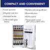 imageCorona Compact Fridge with Bottle Opener 90 L 95 Quart 32 Cubic Foot for Snacks Beverages Juice Beer Den Dorm Office Games Room or RV