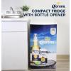imageCorona Compact Fridge with Bottle Opener 90 L 95 Quart 32 Cubic Foot for Snacks Beverages Juice Beer Den Dorm Office Games Room or RV