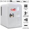imageDiet Coke Mini Fridge  Refrigerator for Bedroom Office Portable Table Top Beverage Cooler 12V 110V Refrigerador For Drinks Soda Wine Use In Car Dorm Outdoor Patio 6 Can