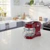 imageKenmore 500W Oviation Stand Mixer  10 Speed Mixing TiltHead 5QT Handheld Glass Bowl With Pouring Top Splash Guard Flat Beater Whisk Dough Hook Attachments Countertop Kitchen Appliance RedRed