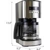 imageKenmore Drip Coffee Maker  12 Cup Programmable Cafe Machine With Glass Pot Regular ampamp Bold Brew Auto Shut Off Large Water Reservoir Reusable Filter Kitchen Appliances For Cafeteria BaristaBlack