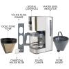 imageKenmore Drip Coffee Maker  12 Cup Programmable Cafe Machine With Glass Pot Regular ampamp Bold Brew Auto Shut Off Large Water Reservoir Reusable Filter Kitchen Appliances For Cafeteria BaristaSilver