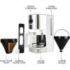 imageKenmore Drip Coffee Maker  12 Cup Programmable Cafe Machine With Glass Pot Regular ampamp Bold Brew Auto Shut Off Large Water Reservoir Reusable Filter Kitchen Appliances For Cafeteria BaristaWhite