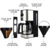 imageKenmore Drip Coffee Maker  Programmable Cafe Machine With Glass Pot Regular ampamp Bold Brew Auto Shut Off Large Water Reservoir Reusable Filter Kitchen Appliances For Cafeteria Barista 12 Cup Black