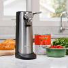 imageKenmore Electric Can Opener  ArthritisFriendly Bottle Opener Knife sharpener Latas Abrelatas Cord Storage Automatic Countertop Appliance Stainless Steel Detachable Cutting Lever