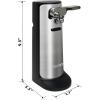 imageKenmore Electric Can Opener  ArthritisFriendly Bottle Opener Knife sharpener Latas Abrelatas Cord Storage Automatic Countertop Appliance Stainless Steel Detachable Cutting Lever