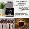 imageKenmore Elite Grind And Brew Coffee Maker  Burr Grinding Ground Coffee Bean Hopper With Drip Pot 12 Cup Programmable Automatic Brew Coffee Machine For Barista Style Cafetera Use For Kitchen ampamp Caf
