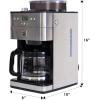 imageKenmore Elite Grind And Brew Coffee Maker  Burr Grinding Ground Coffee Bean Hopper With Drip Pot 12 Cup Programmable Automatic Brew Coffee Machine For Barista Style Cafetera Use For Kitchen ampamp Caf