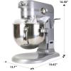 imageKenmore Elite HeavyDuty 6 Qt BowlLift Stand Mixer 600 Watts with Flat Beater Wire Whisk Dough Hook Stainless Steel Bowls LED Light Digital Countdown Timer Metallic Grey