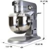 imageKenmore Elite HeavyDuty 6 Qt BowlLift Stand Mixer 600 Watts with Flat Beater Wire Whisk Dough Hook Stainless Steel Bowls LED Light Digital Countdown Timer Metallic Grey
