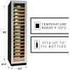 imageKenmore Elite Wine Fridge  Wine Cooler 112 Bottle Dual Zone Compressor Wine Cabinet for Champagne Red ampamp White Wine Builtin ampamp Freestanding Cellar For Bar Home Kitchen Double Paned Glass Door