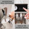 imageKenmore Espresso Machine  Automatic Coffee Maker With Manual Tamper Auto Cleaning Milk Steamer ampamp Frother Bean Grinder Make Professional Barista Style Cappuccino Caf Latte Stainless SteelAutoTamping