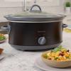 imageKenmore Slow Cooker  5 Lb Chicken 3 Lb Roast Mini Crock Pot With Glass Lid Stainless Steel Electric Cookers Warm Rice ampamp Sous Vide Stew Soup Lunch Dishwaher Safe NonStick Ceramic Insert 5 QuartBlack and Gray 5QT