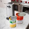 imageKenmore Smooth Edge Electric Can Opener  ArthritisFriendly One Touch Side Cut Blade Prevents Sharp Edges Automatic Countertop appliance Stainless Steel detachable cutting lever