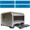imageKenmore Toaster 4 Slice  Extra Wide Slot Countertop Kitchen Appliance Defrost Function GrillePain 9 Shade Settings Compact Design Easy Clean Crumb Tray Bread Bagel Stainless SteelStainless Steel