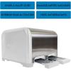 imageKenmore Toaster 4 Slice  Extra Wide Slot Countertop Kitchen Appliance Defrost Function GrillePain 9 Shade Settings Compact Design Easy Clean Crumb Tray Bread Bagel Stainless SteelWhite