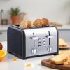 imageKenmore Toaster 4 Slice  Extra Wide Slot Countertop Kitchen Appliance Defrost Function GrillePain 9 Shade Settings Compact Design Easy Clean Crumb Tray Bread Bagel Stainless SteelBlack