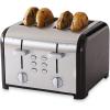 imageKenmore Toaster 4 Slice  Extra Wide Slot Countertop Kitchen Appliance Defrost Function GrillePain 9 Shade Settings Compact Design Easy Clean Crumb Tray Bread Bagel Stainless SteelBlack