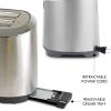 imageKenmore Toaster 4 Slice  Extra Wide Slot Countertop Kitchen Appliance Defrost Function GrillePain 9 Shade Settings Compact Design Easy Clean Crumb Tray Bread Bagel Stainless SteelSilver