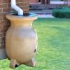 imageKoolScapes 55Gallon Rain Barrel  Outdoor Water Storage ampamp Rainwater Collection Recycled Plastic Brass Spigot StoneLook Design for Sustainable Garden ampamp Lawn Watering  Beige
